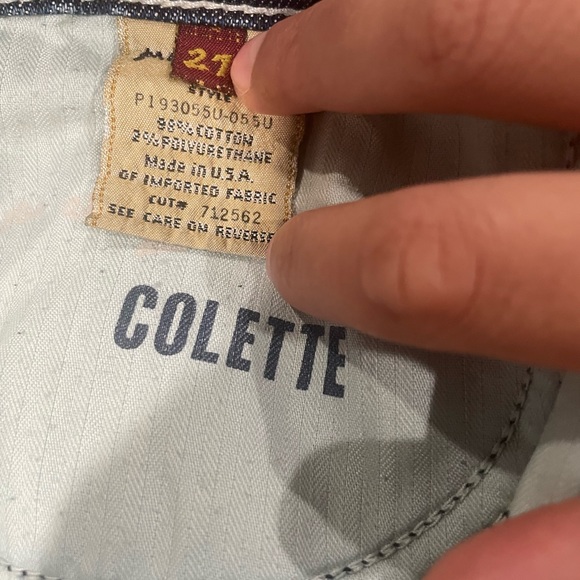 7 for all man kind, size 27, Colette jeans - Picture 3 of 4